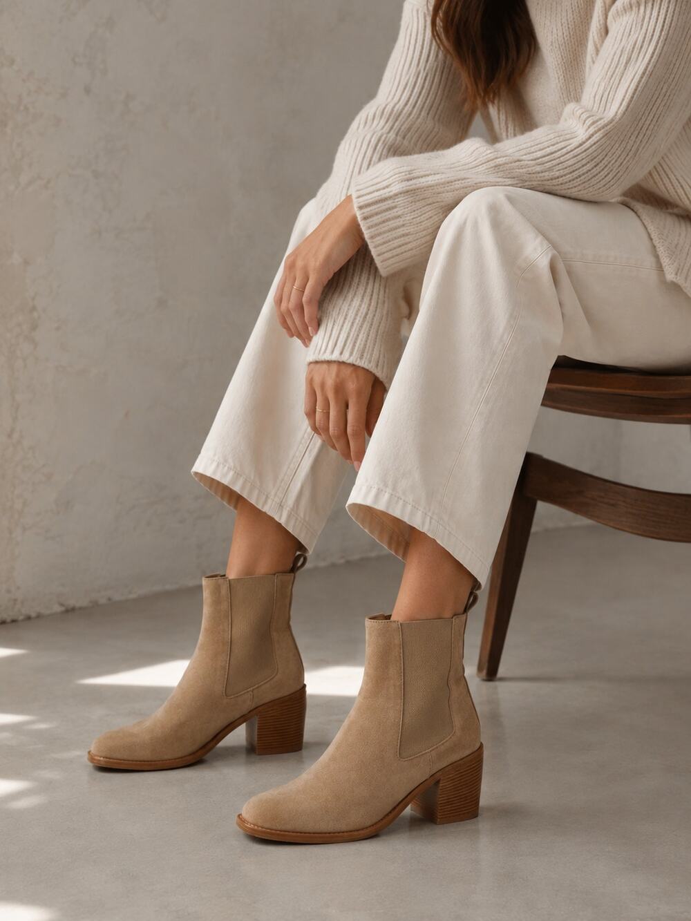 Jenni Kayne Women's Size 37 Dark Sand Suede Chelsea Boots $595